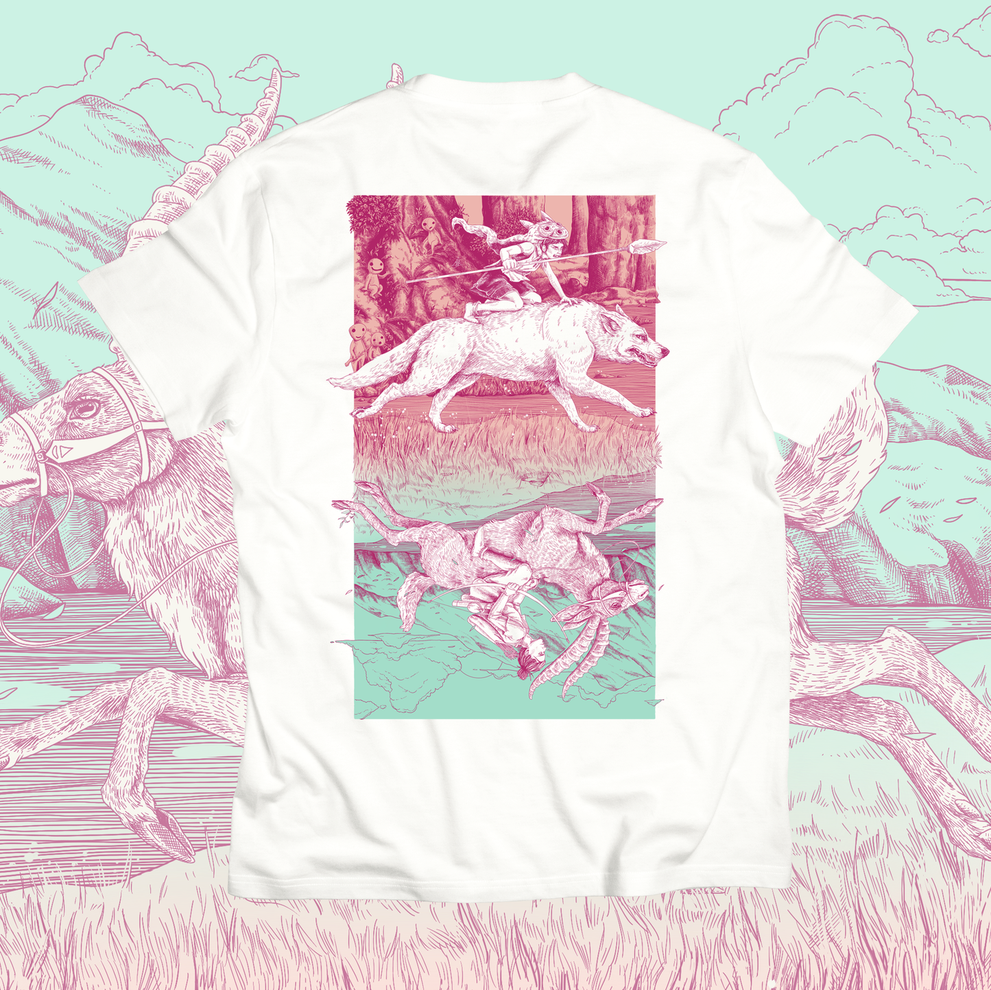 Mononoke - Screenprinted T-shirt