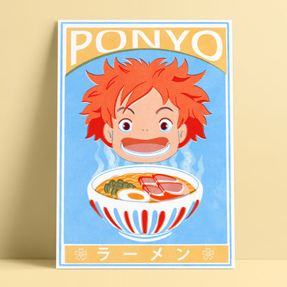 Ponyo Ramen - Art Print