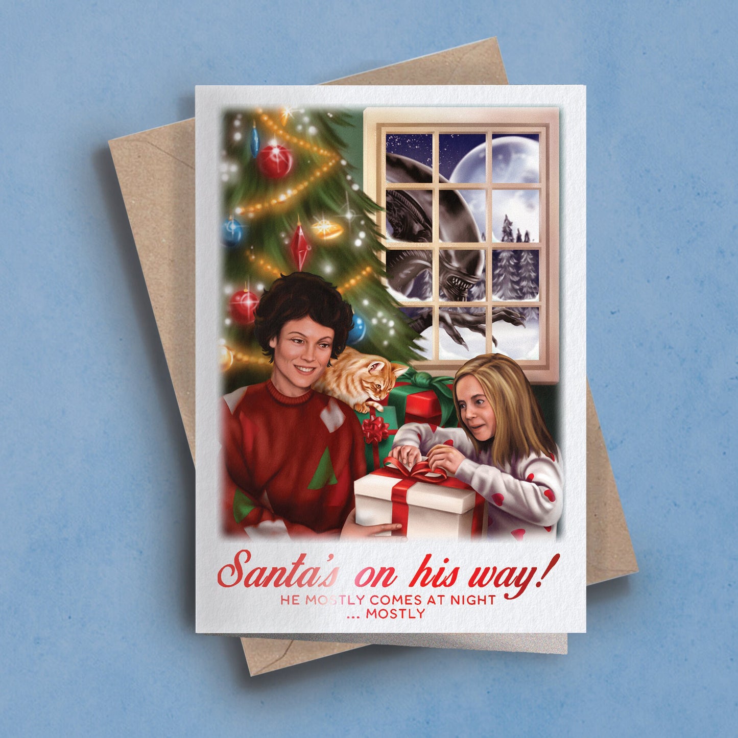 Alien Surprise - Christmas Card